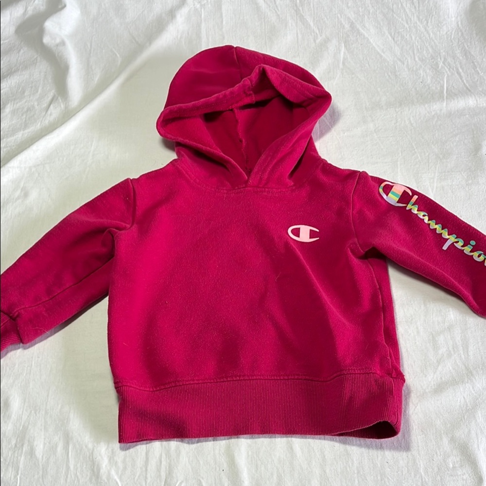 2T Champion Kids dark pink Hoodie